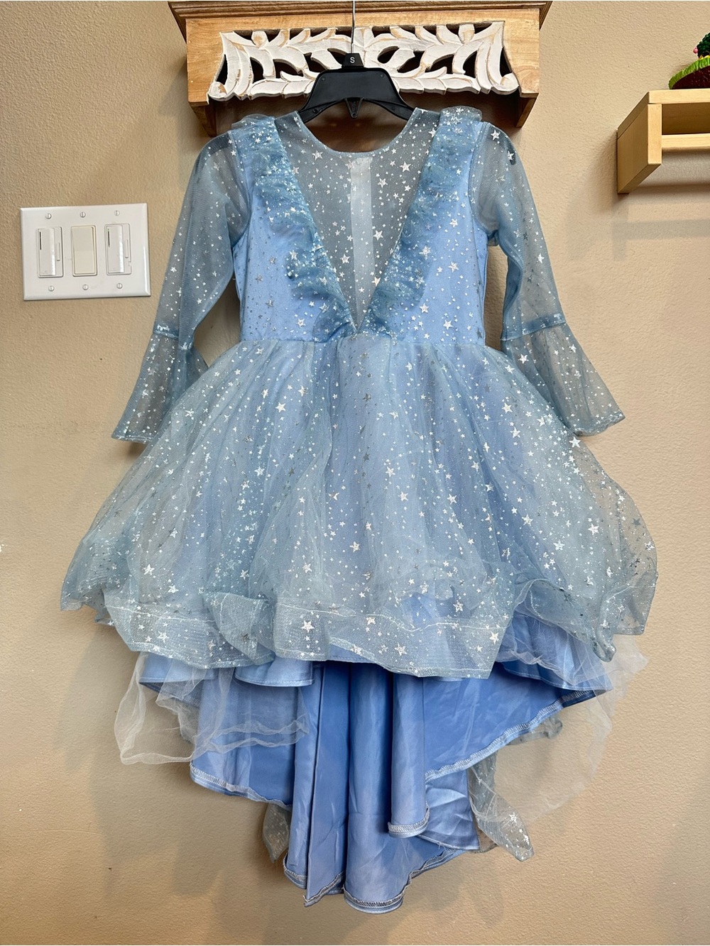 Girls kids Starry Night party Princess Dress Costume halloween christmas